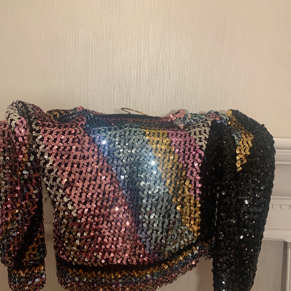 Multi Color Sequin Top. - image 8